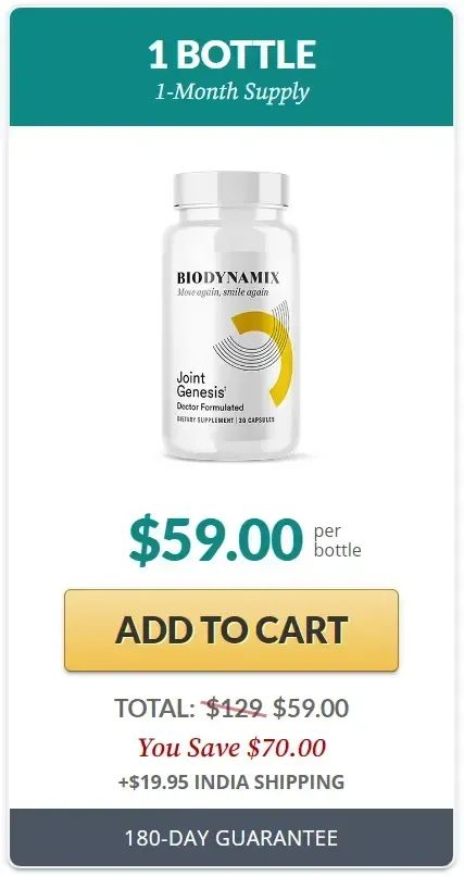 Joint Genesis one bottle